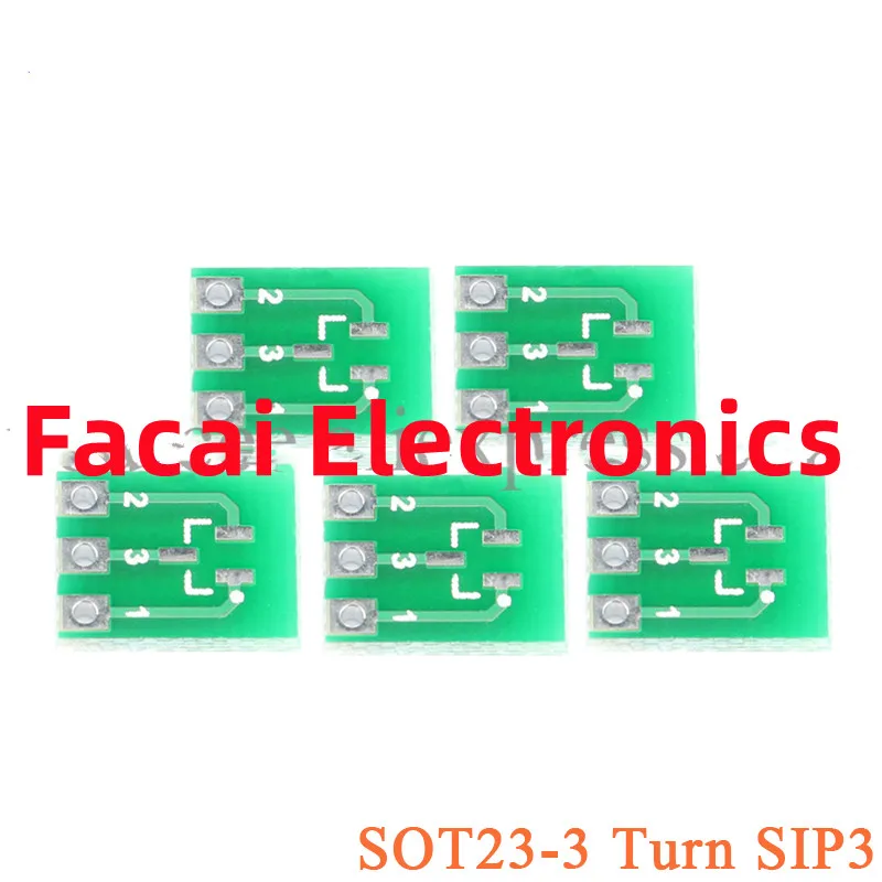 50/20/10pcs SOT23 SOT23-3 Turn SIP3 Double-Side SMD Turn To DIP SIP3 Adapter Converter Plate SOT SIP IC Socket PCB Board Diy kit