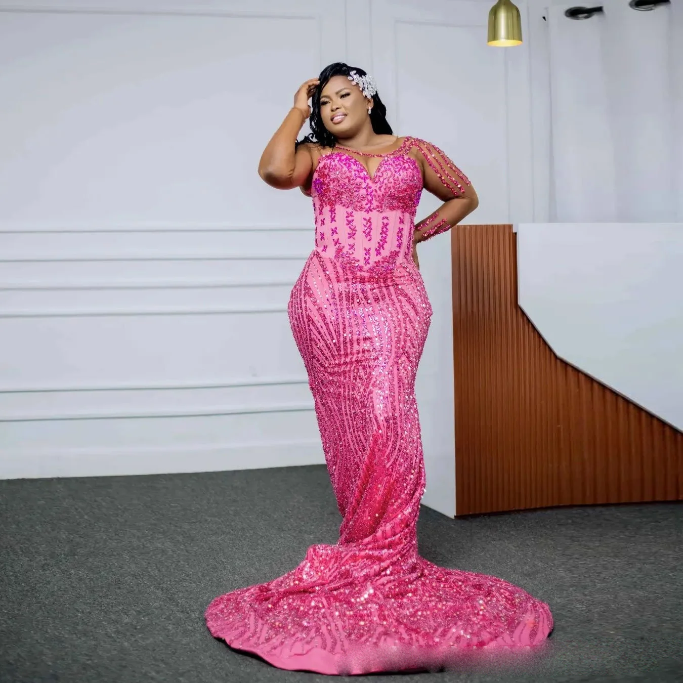 Lace Aso Ebi Mermai…