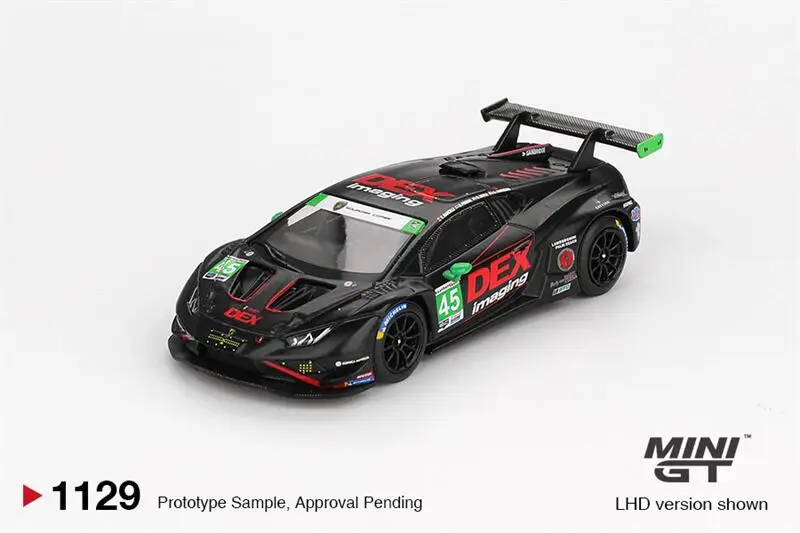 [البيع المسبق] MINI GT 1:64 Huracán GT3 EVO2 Race No.45 DEX Imaging 2024 IMSA Daytona 24 ساعة # 1129 دييكاست نموذج سيارة