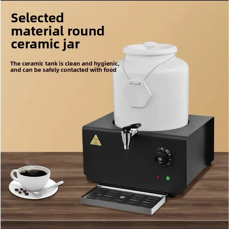 Buffet Breakfast Heated Coffee Soy Milk Double Square Commercial Beverage Pot