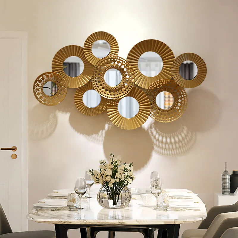 

Interior European-style wrought iron creative fashion three-dimensional wall decoration simple wall hanging ornaments