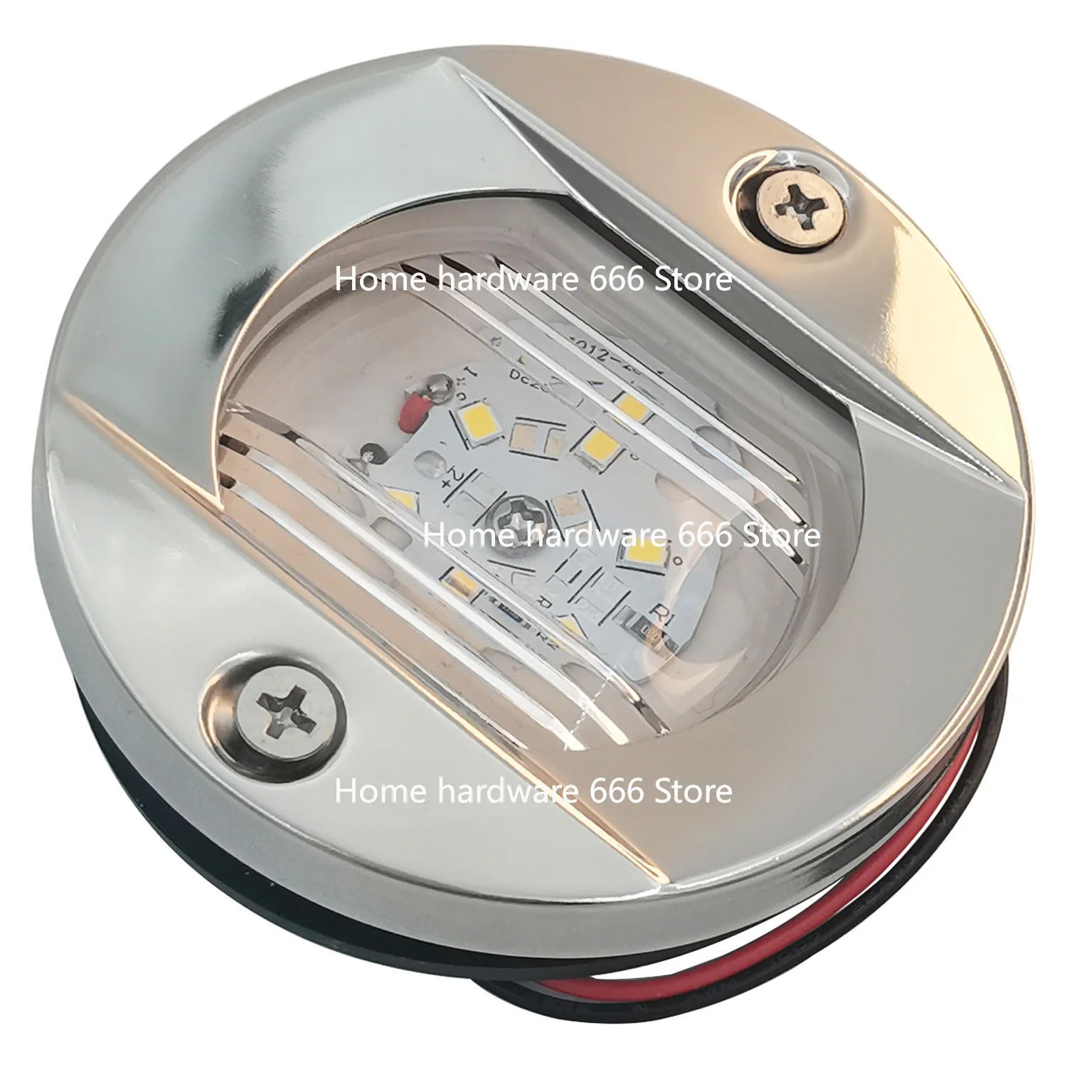 الفولاذ المقاوم للصدأ جولة ستيرن ضوء LED يخت الجانب الخاص ناقلة قارب صيد 12 فولت الملاحة إشارة مؤشر إكسسوارات مضيئة #1