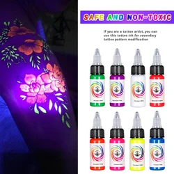 15ml Tattoo Ink Pigment fluorescent ink Body Art Tattoo Kits Professional Beauty Paints Makeup Tattoo Supplies Semi-permanent