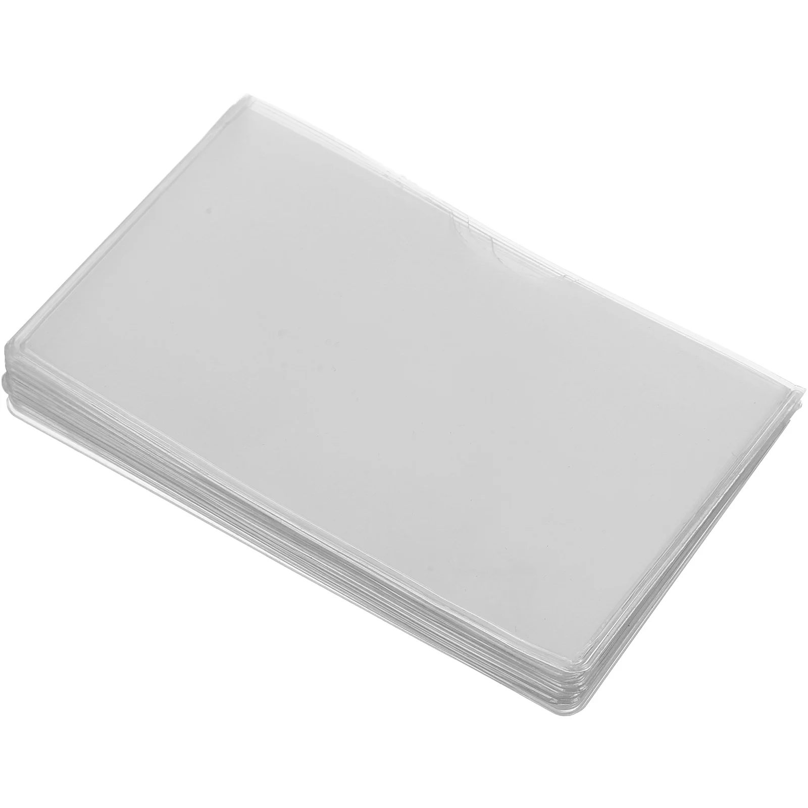 

20Pcs Clear PVC Card Protector Sleeves for Credit Id Business Cards High Transparency Anti-Scratch Protection Easy Insertion