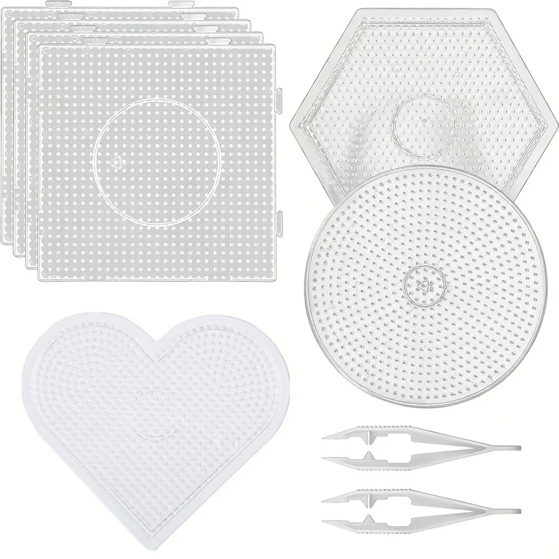2.6mm duże przezroczyste plastikowe tablice bezpieczników koraliki tablice Hama koraliki pęsety kreatywne DIY biżuteria Craft dla dzieci koraliki rzemieślnicze