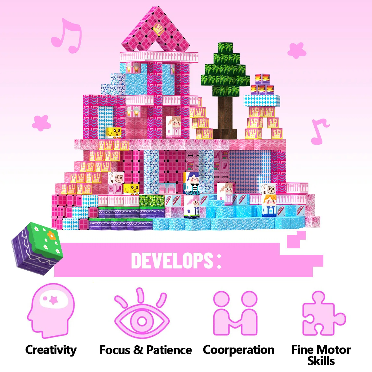 جديد كتل مغناطيسية مجموعة السفر ألعاب أطفال مكعبات مغناطيسية بناء البناء الجذعية لعبة صندوق حديد محمول ألعاب تعليمية هدية عيد الميلاد