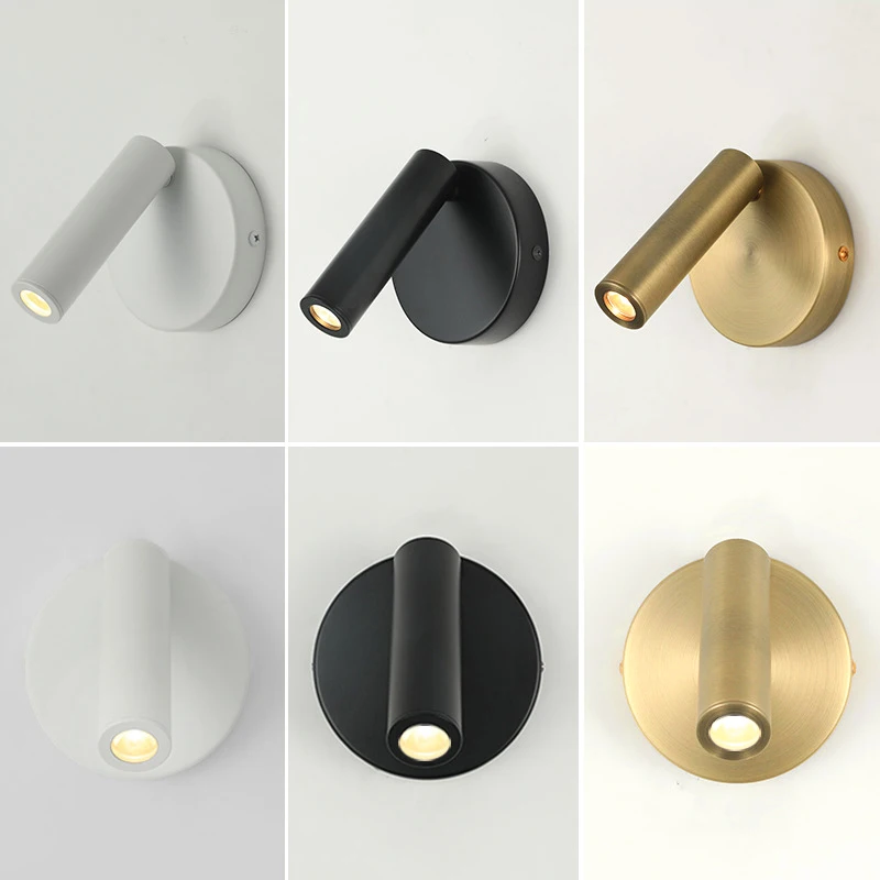 Hotel wall lamps, bedroom bedside with switch，LED exposed Staircase spotlights, ambient lights, lighting lamps and reading lamp