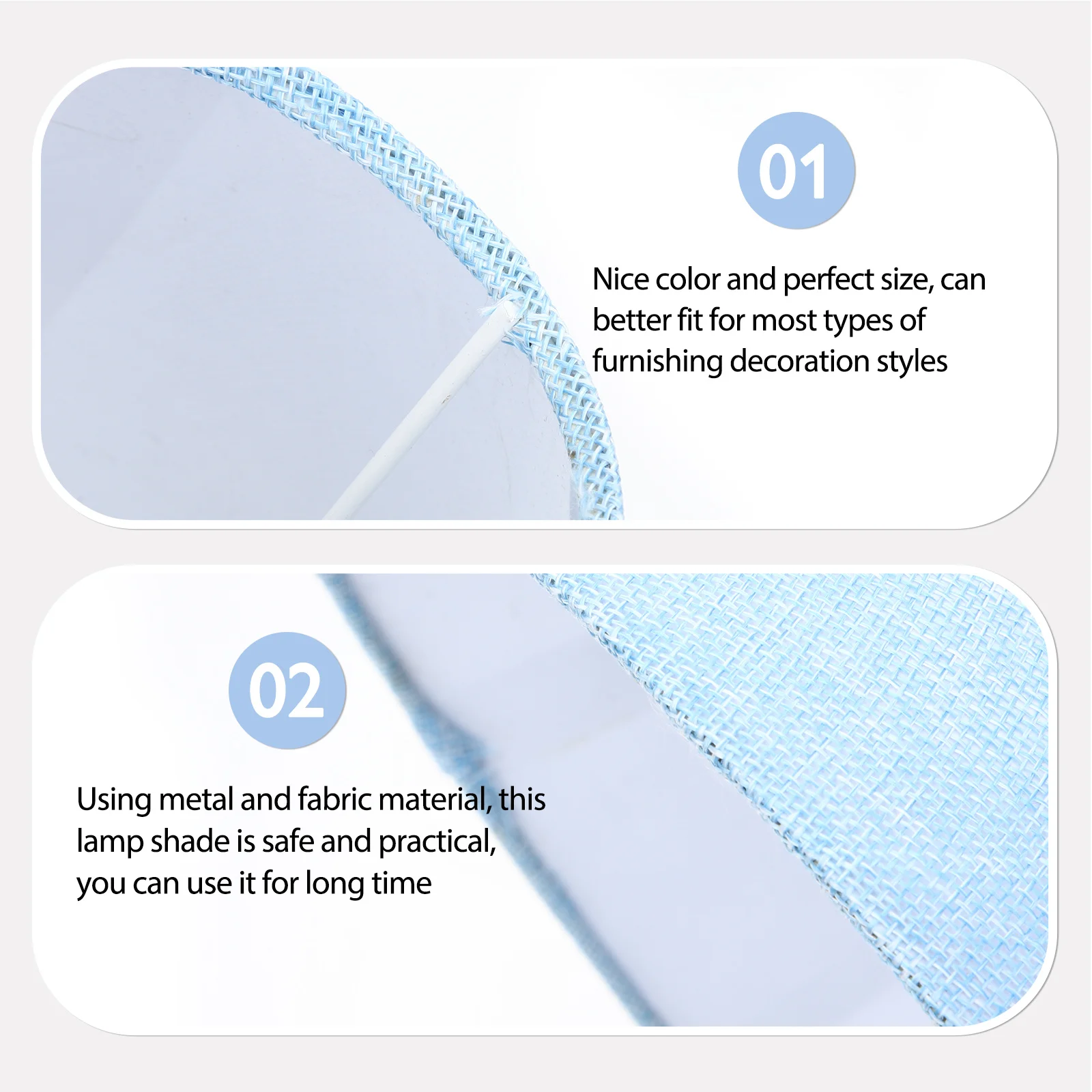 

E14 E27 Light Socket Linen Lampshade Small Desk Wall Lamp Accessory Durable Practical Home Hotel Decor Small Lampshade