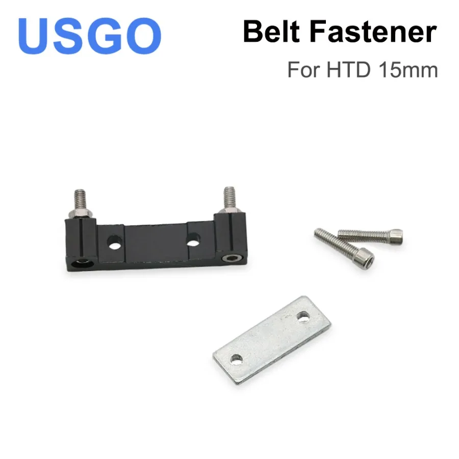 USGO E-series Belt Fastener For HTD-3M 15mm Open-Ended Timing Belt Transmission For X/Y Axis Hardware Tools Machine Parts