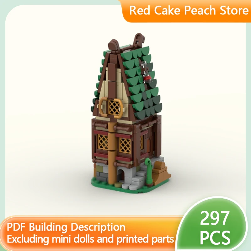 مدينة شارع عرض نموذج MOC قوالب بناء خمر منزل خشبي مخزن وحدات التكنولوجيا الهدايا عطلة تجميع ألعاب أطفال