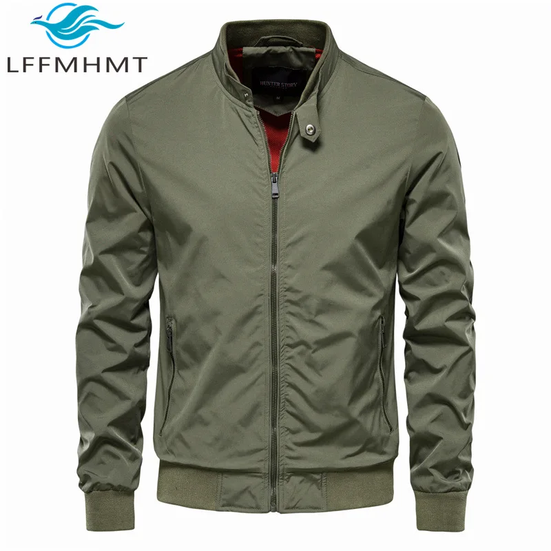 

New Arrival Autumn Stand Collar Men's Casual Jacket Korean Style Fashionable Slimming Outerwear Top High Quality Fabric for Male