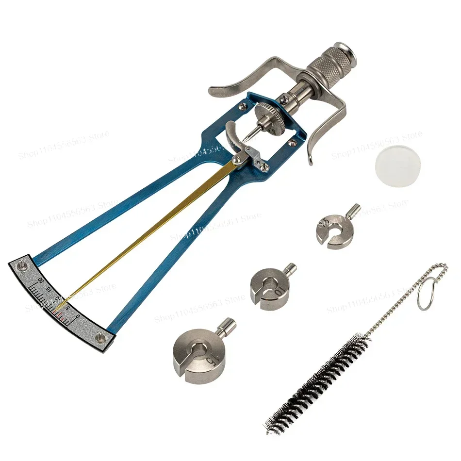 Handheld Schiotz Tonometer Model YZ-7A, Optical Device for Intraocular Pressure Measurement in Ophthalmic Examination