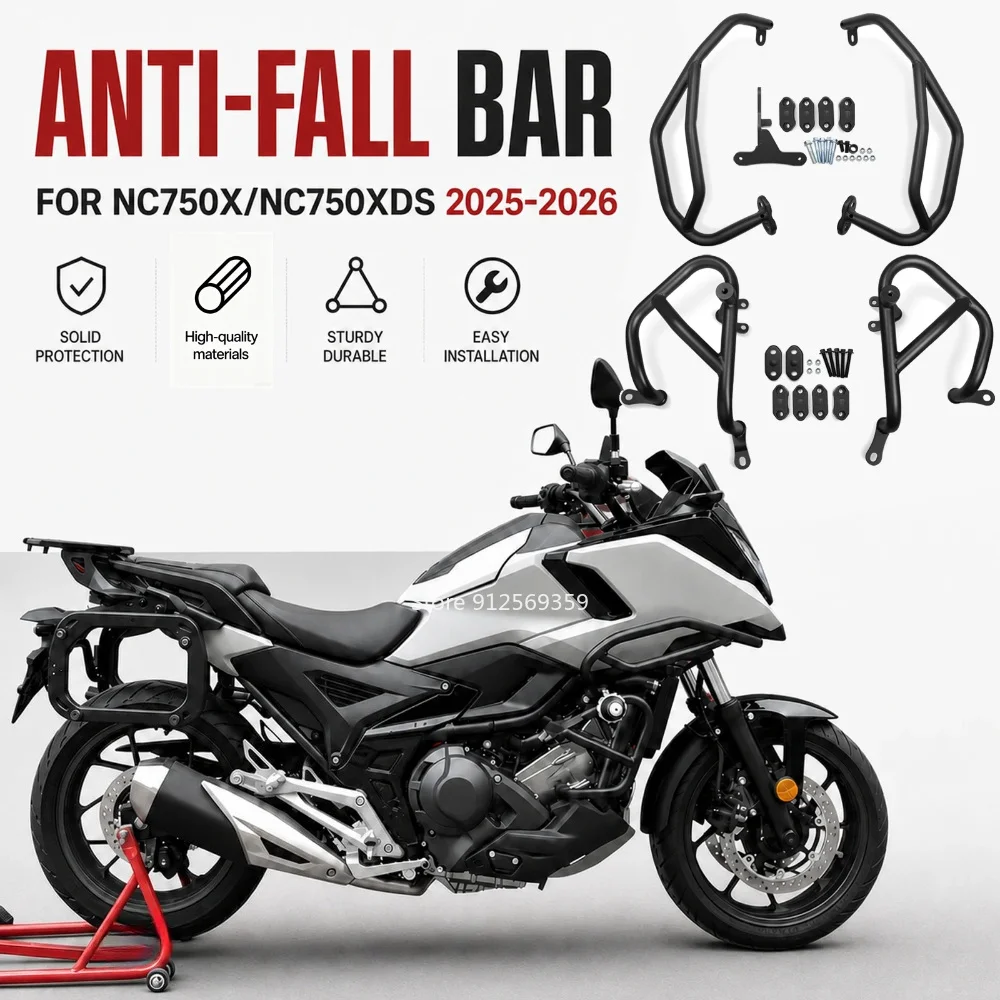 Für NC750XDS 2026 NC750X NC 750 X 2025 Motorrad-Rahmen-Stoßfänger Anti-Crash-Bar Anti-Fall-Schutz-Kit Motorschutzabdeckung