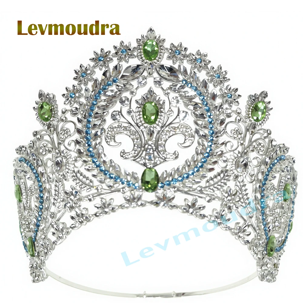 

Levmoudra Women Adjustable Crystal Princess Tiaras Tiaras Crown Bridal Prom Pageant Crowns