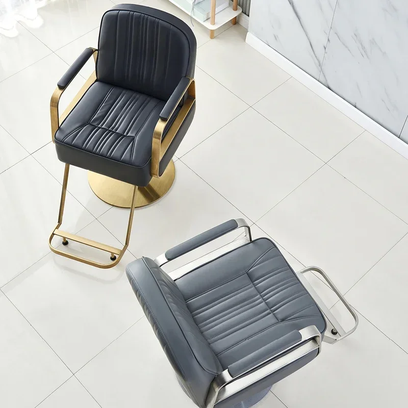 

Reclining Hairdresser Cut Hair Vintage Barber Pump Salon Barber Chairs Adjustable Professionals Home Office Massage Furniture