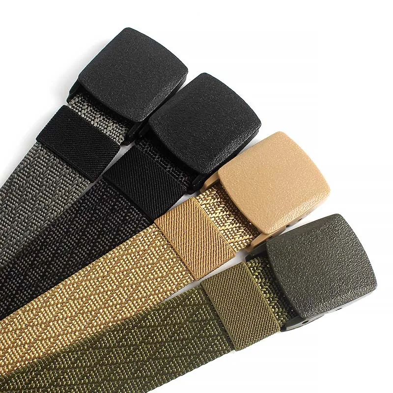 

Fashionable Belts for Man 120cm Metal-free Woven Nylon Belts Durable Wear-resistant Belts Man's Outdoor Belts