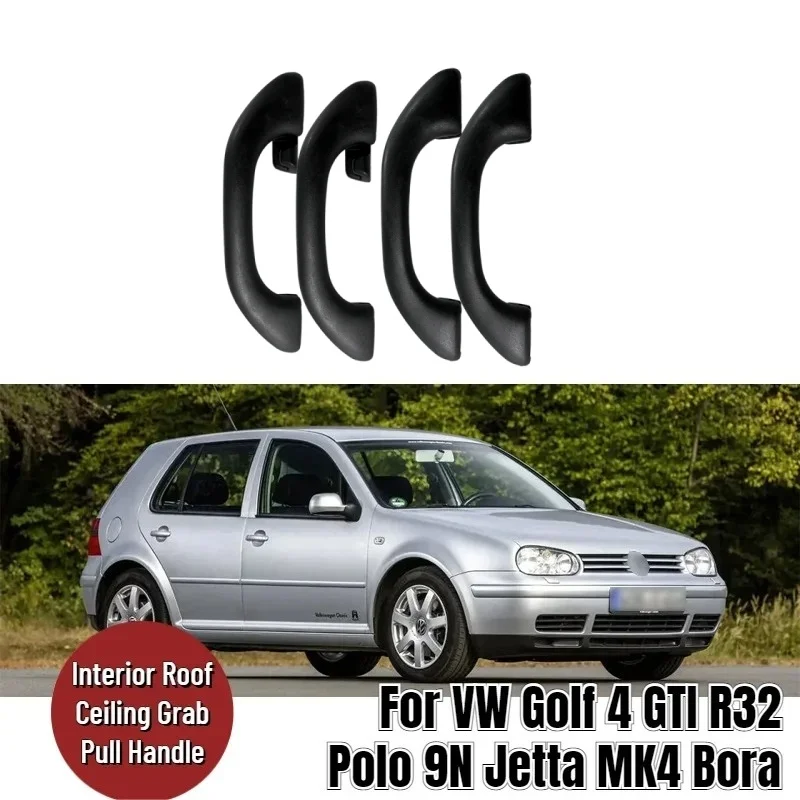

4pcs Car Interior Roof Ceiling Grab Pull Handle For VW Golf Jetta Bora Polo 6N0857607K 6N0857607TB41 6N0857607F