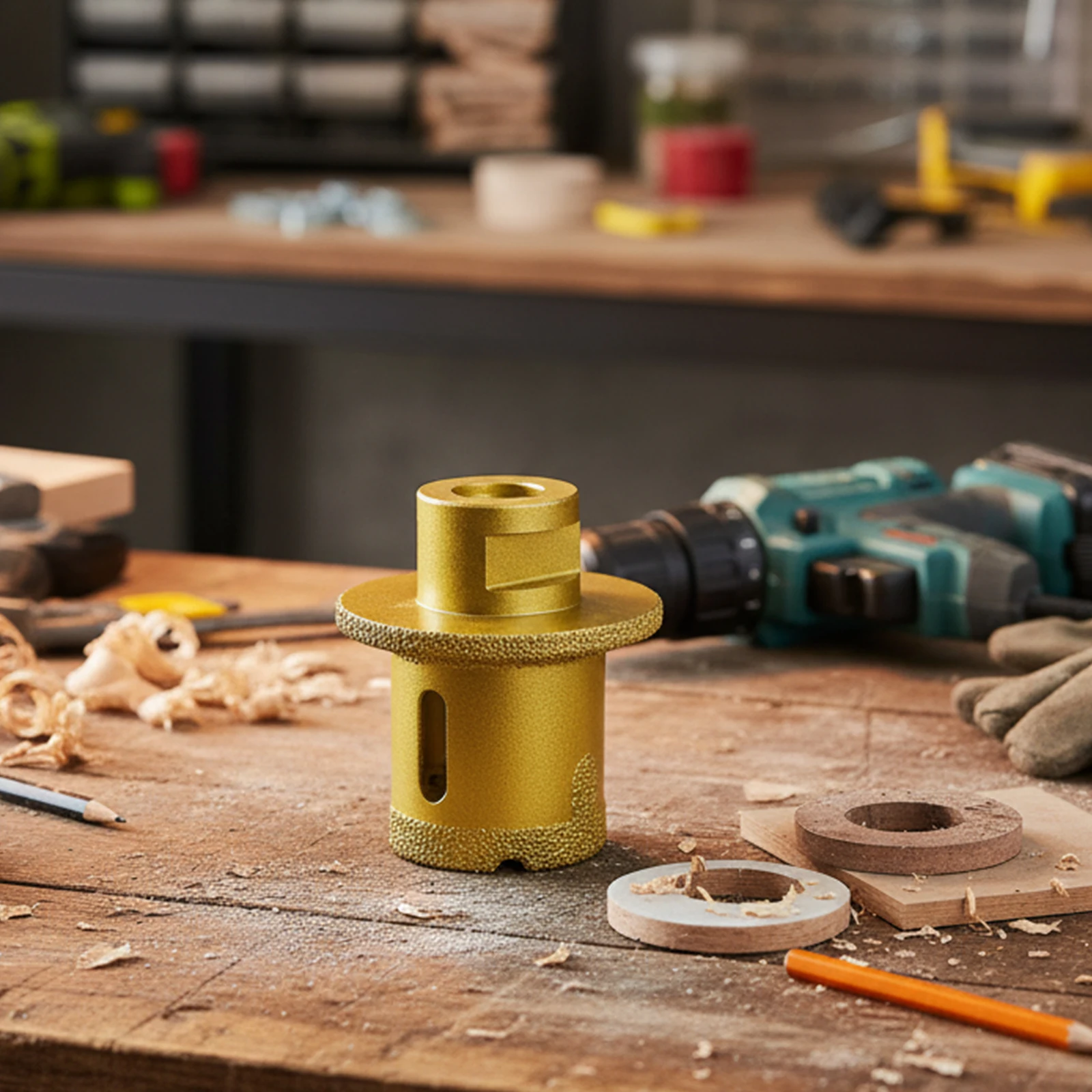 

Для сверла с резьбой M14 для быстрого сверления раковин 40/45/50 мм для мрамора, стекла и бетона с эффективным удалением чипа