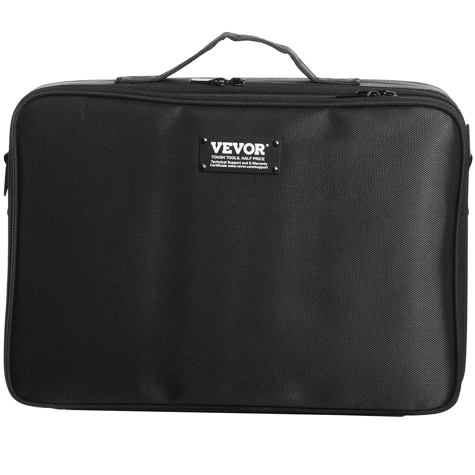 VEVOR Makeup Train Case Large Storage 3 Tiers, Convenient Carry With Handle, Strap, Professional Waterproof Oxford Makeup Storag