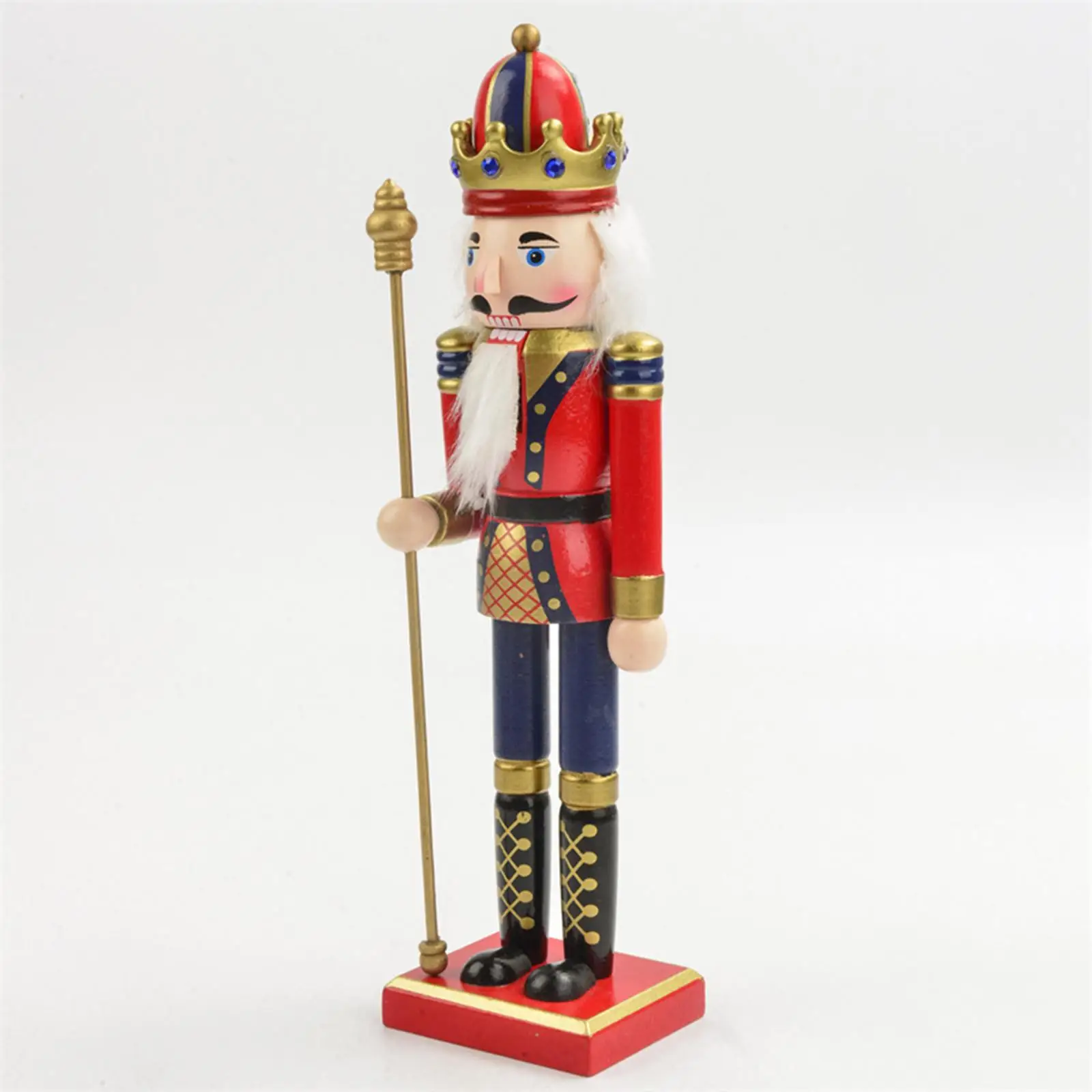 4x Nutcracker Ornaments Christmas Doll Painted Party Favors Holiday Present Classic Style Desktop Decor Nutcracker Figurines
