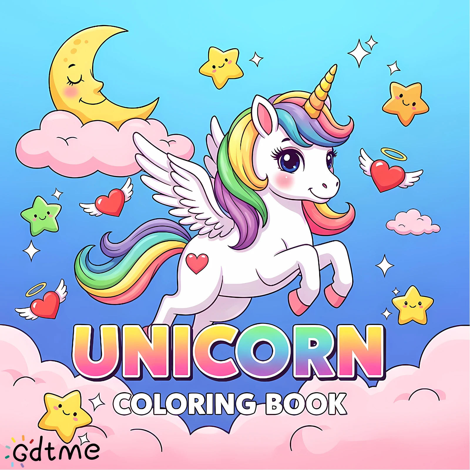 24 Pages Magical Unicorns Coloring Book for Adult | Colouring Book, Drawing Supplies for Christmas, Thanksgiving