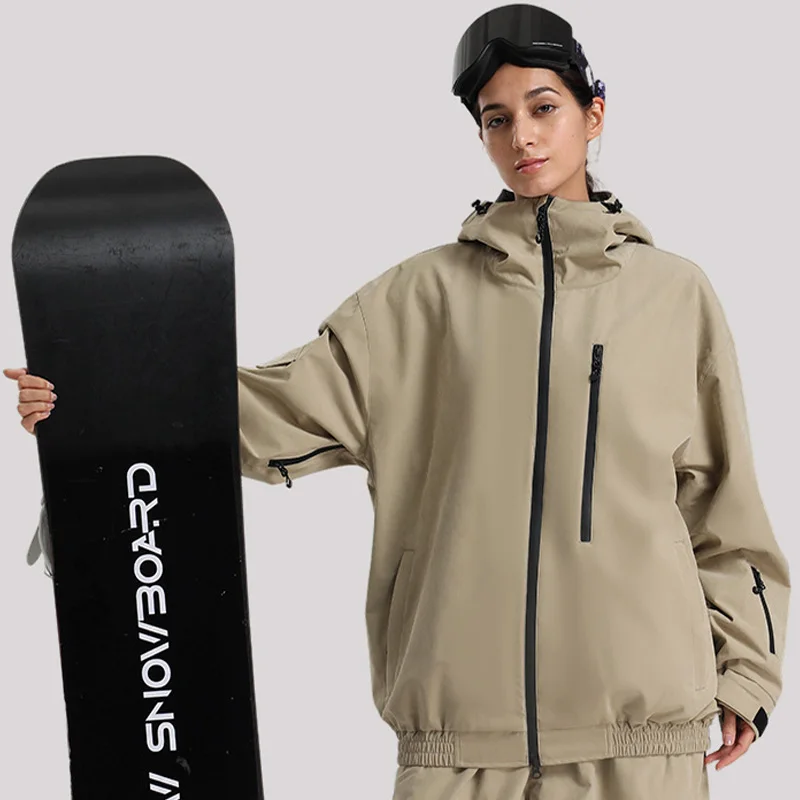 

Women's Winter Warm Ski Jacket Windproof Waterproof Breathable Unisex Outdoor Recreational Sports Ski Jacket for Men and Women
