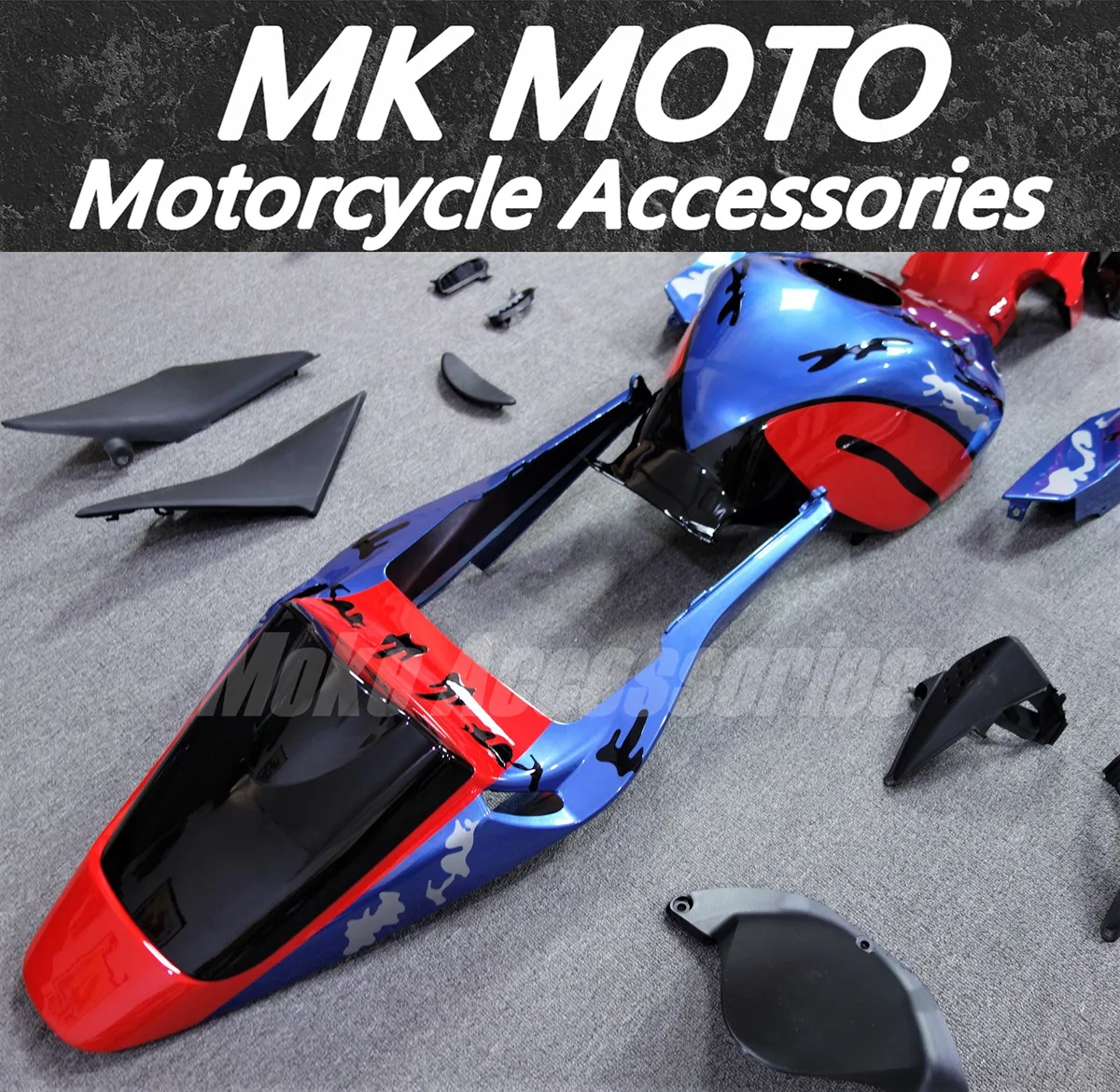 Moke moto Motorcycle Fairings Kit Fit For Cbr600rr 2003-2004 Bodywork Set High Quality ABS Injection New Red Blue Monster