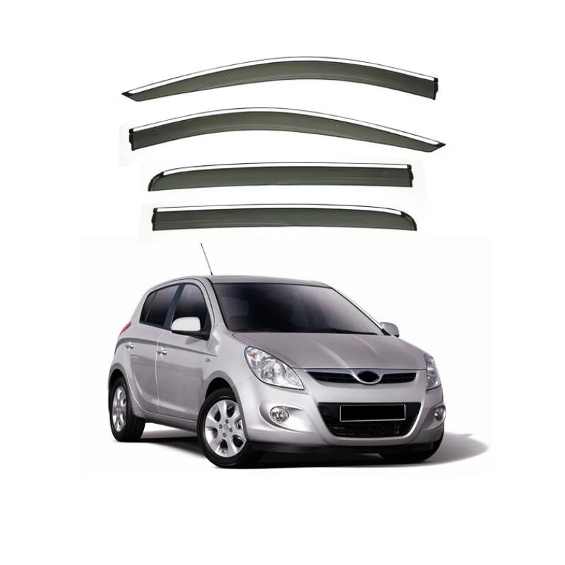 Side Window Deflector Awning & Shelters Window Visor Rain Shelter For Hyundai i20 PB 2008 2009 2010 2011 2012 2013