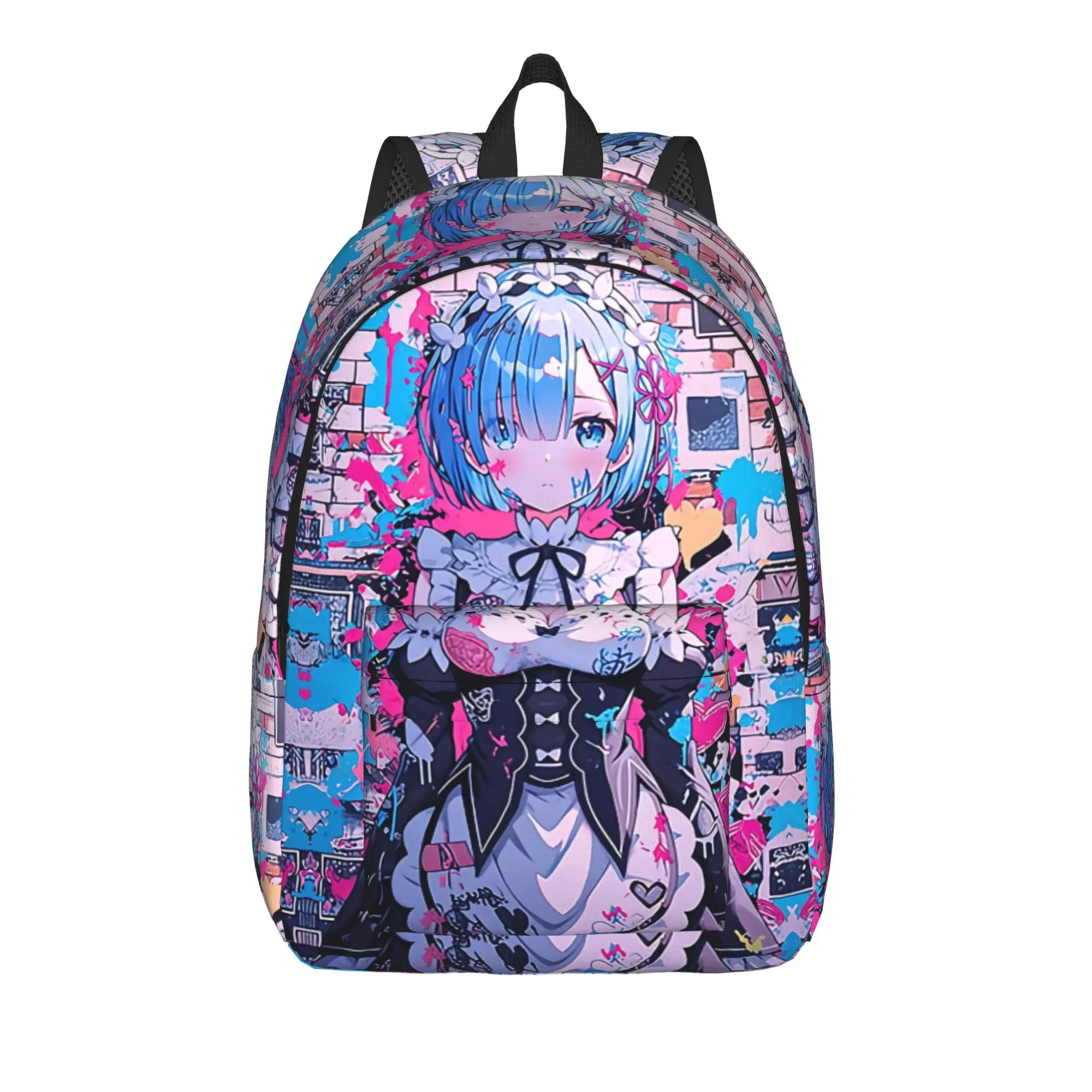 Fashion Re ZERO Anime Backpack  Mochilas New High School Sturdy Shoulder Rucksack