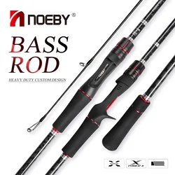 Noeby Spinning Casting Fishing Rod 2.13m 2.29m M MH Power 2 Section Freshwater Rods Lure Weight 7-35g for Bass Fishing Rod