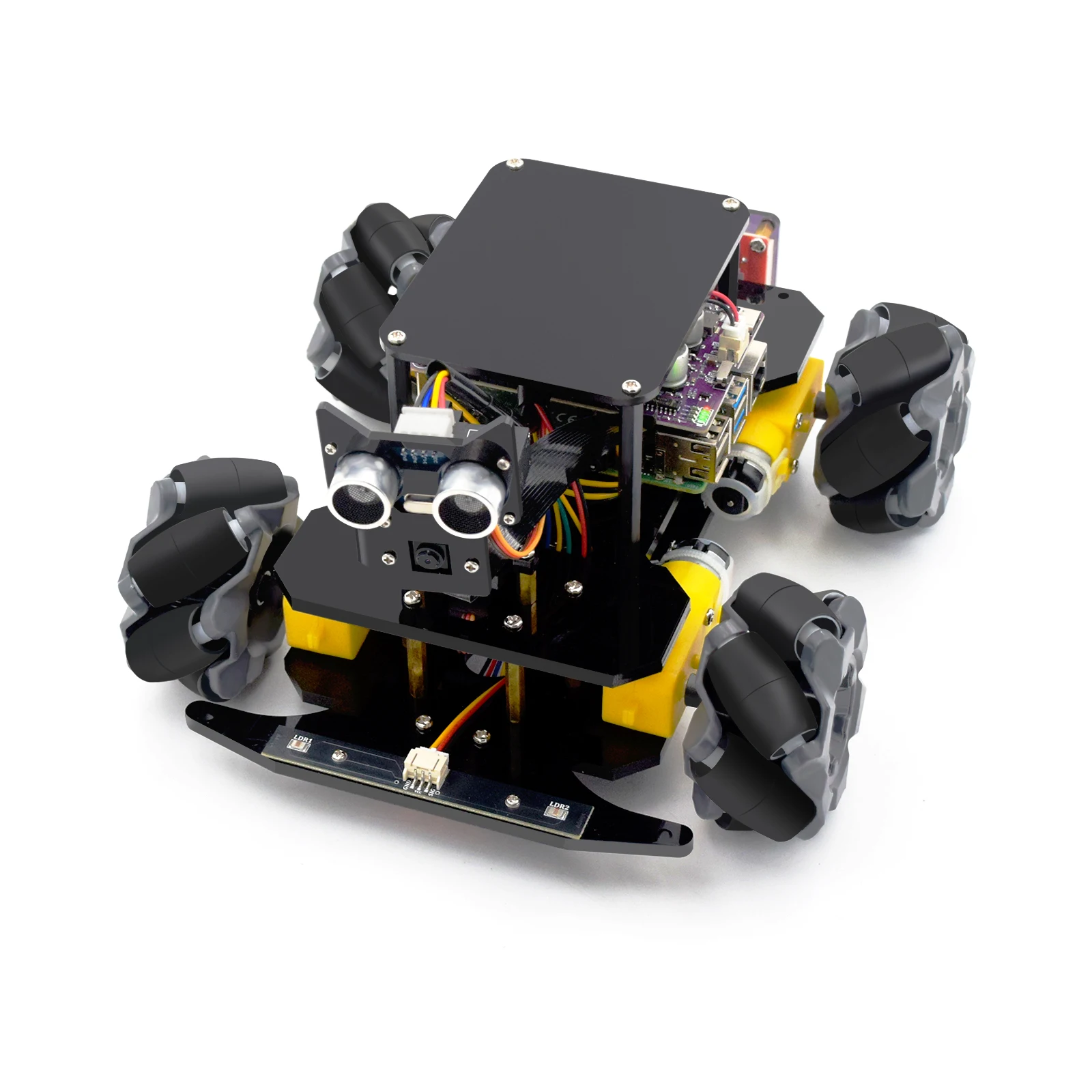 

Adeept 4WD Mecanum Wheel Smart Car Kit for Raspberry Pi 5/4B/3B/3B+(Board Not Included),