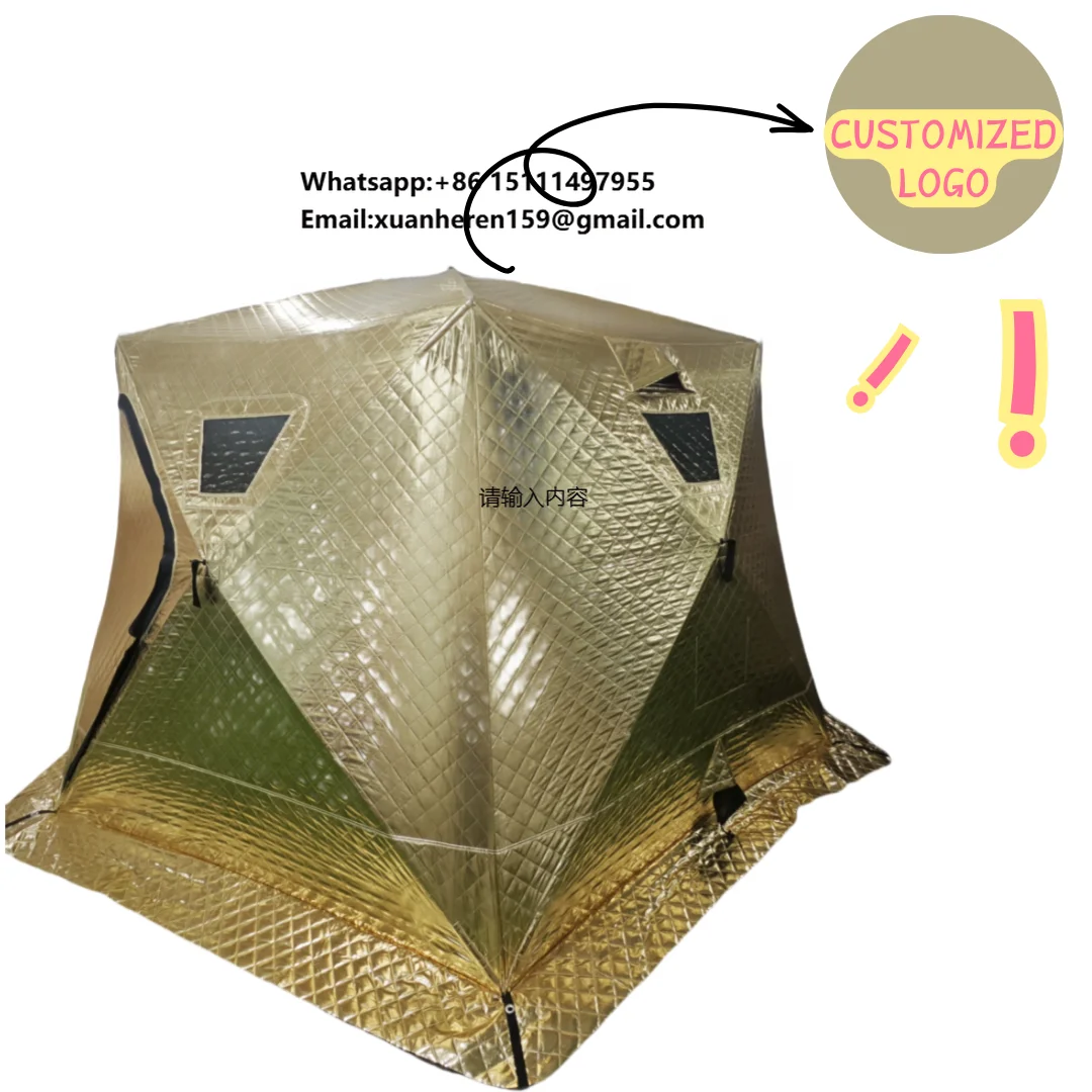 

Wholesale Large Space Automatic Pop-Up Portable Ice Fishing Tentsauna Tent Portable Outdoor Hiking Insulated Winter Camping Tent