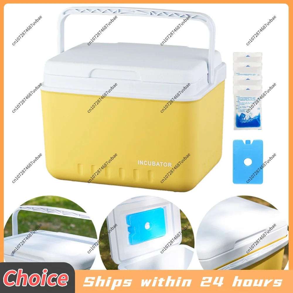 Large Household Cooler Box Large Capacity Food Storage Box Heat Preservation Fresh-Keeping Incubator for Outdoor Camping Fishing