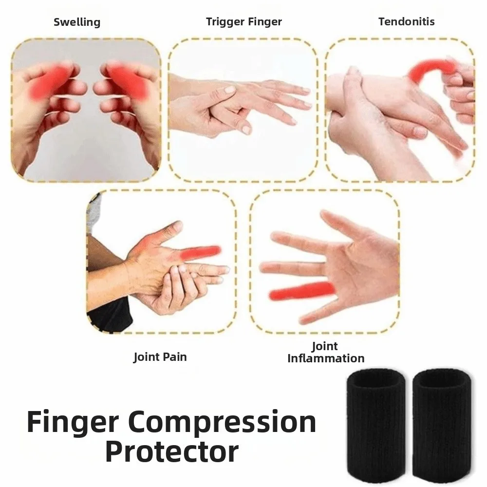 Ergonomic Design Crochet Glove Sets Adjustable with Finger Covers Wrist Support Brace Breathable Elastic Gym Sports Wristband