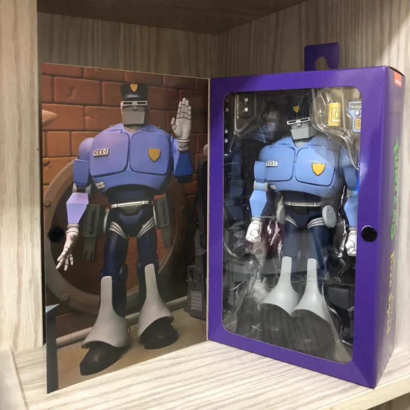 

In Stock Turtles 7in Rex -1 Police Action Figure 54292 From The Files Of Pizza Squad Anime Model Collection Toy Gift For Boys