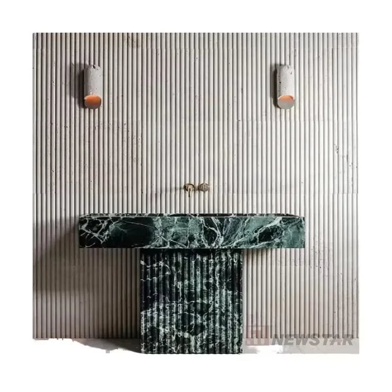 BOTON STONE Artificial Stone Modern Marble Stone Green Bathroom Basin