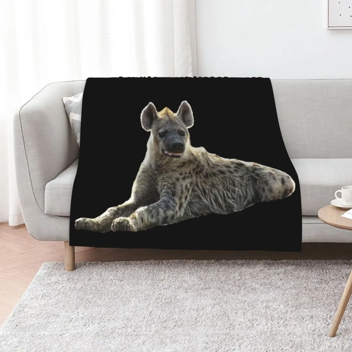 

Hyena in Kenya / Africa Throw Blanket Moving Camping for babies Sofas Blankets