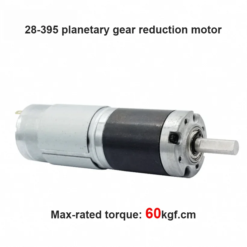 28mm 60kgf.cm DC Planetary gear reduction motor 28GP-395 12V 24V High torque Speed Adjustable Can CW CCW Electric Motor