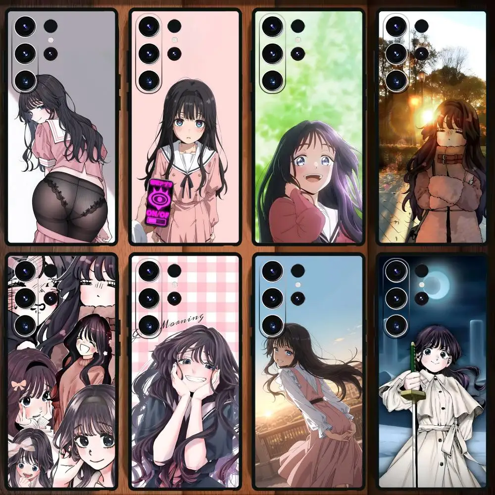 Coque de téléphone Samsung Galaxy S25 S24 S23 S22 S21 S20 Plus Ultra Note20, noir souple, fleurs parfumées avec dignité