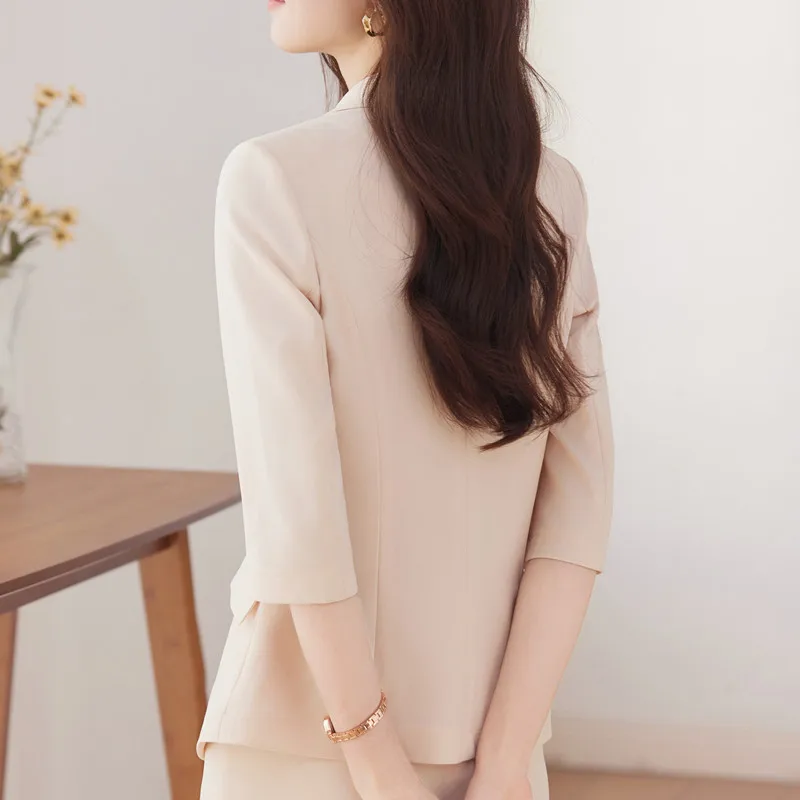 NAVIU Elegant Professional Women Suit Blazer Fashionable Style To Show The Workplace Style Jacket New Ladies Coat Tops Coffee