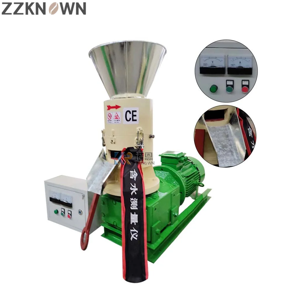 15KW Home Use Wood Granules Making Machine Biofuel Sawdust Pellet Maker Biomass Wood Pellet Machine