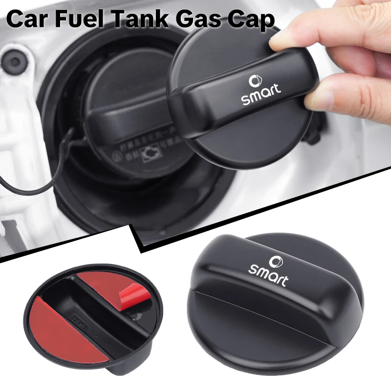 Car Fuel Tank Cap protective shell Universal Fuel Lid Trim Auto Interior Accessories For Smart Fortwo 451 450 453 Forfour EQ