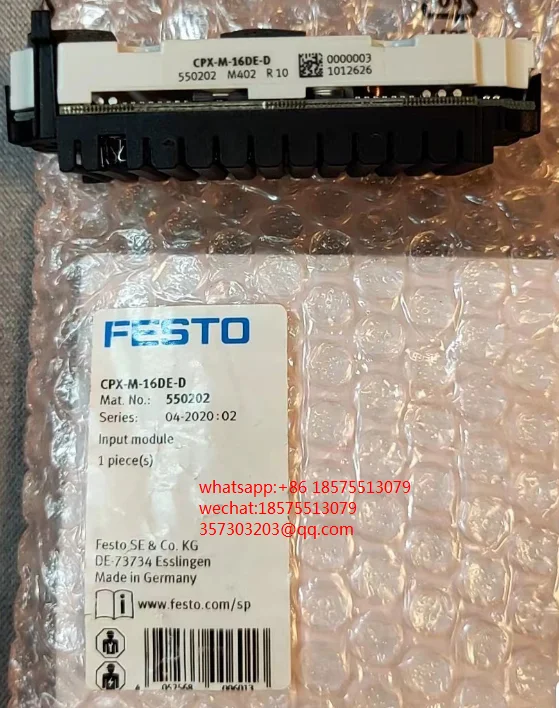 

FOR FESTO CPX-M-16DE-D 550202 INPUT MODULE 1 PIECE