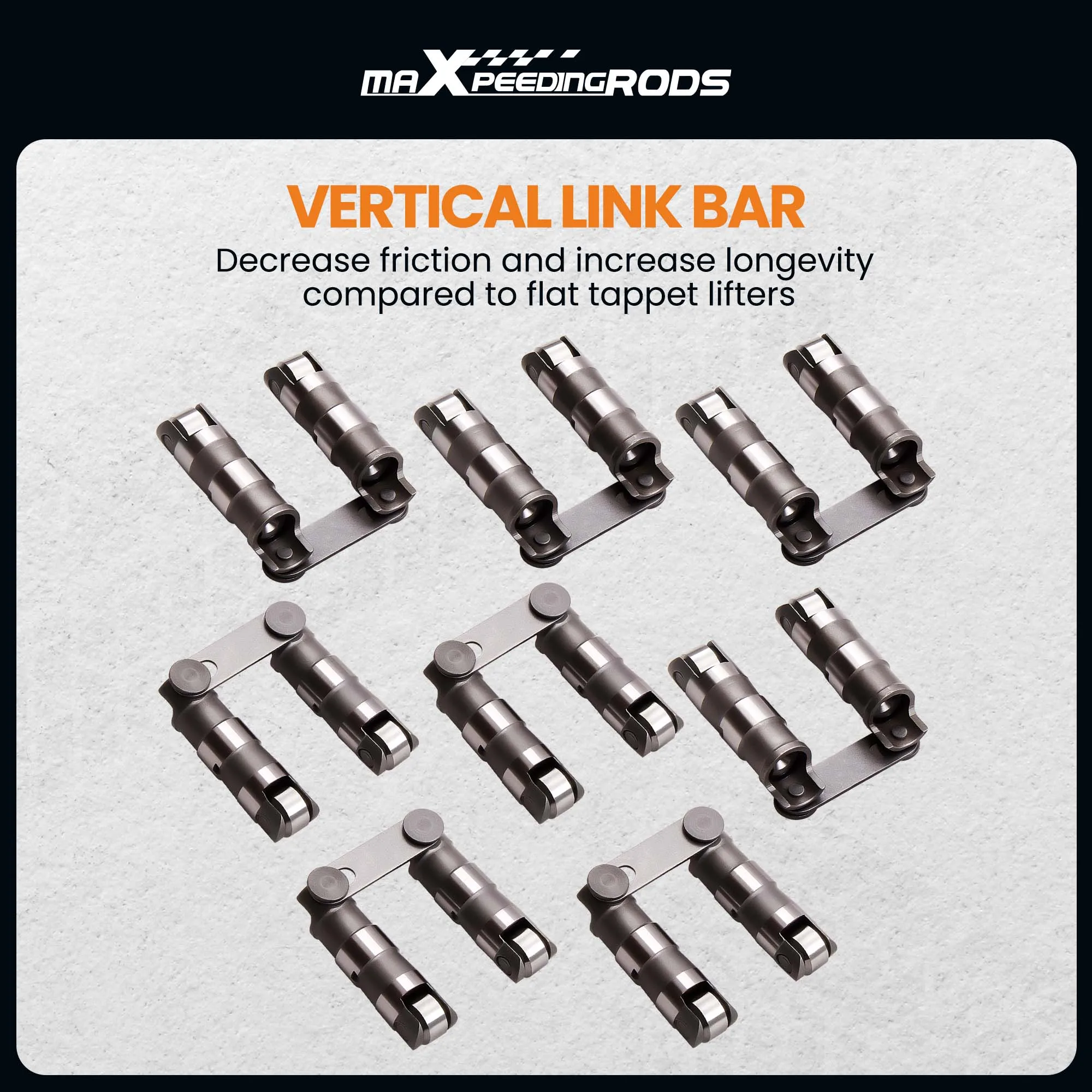 

Hydraulic Roller Lifters Link Bars for Chevrolet Small Block Chevy 350 265 400