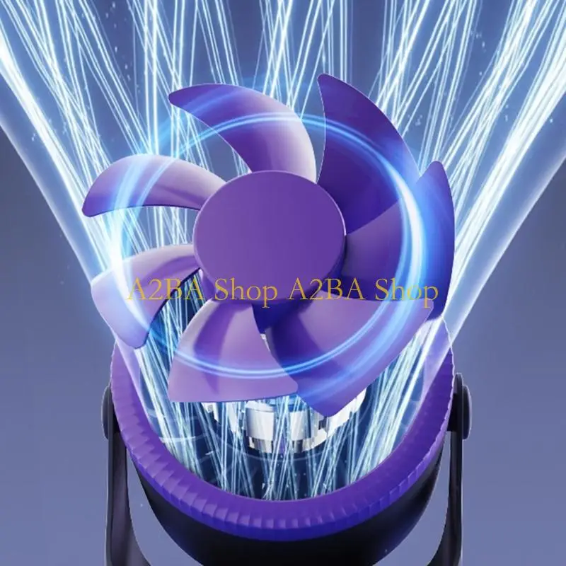 A2BA ABS Turbos Desktop Fan With Wall Mount Option And 16 Temperature Drop For Multiple Room Use