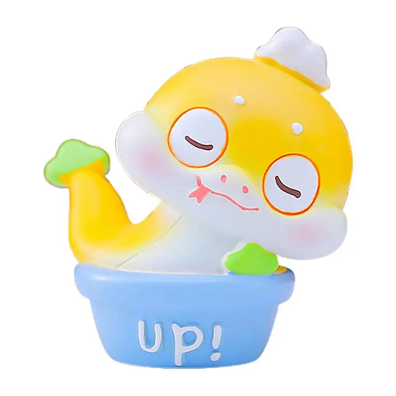 

Spring Festival Snake Statue Car Interior Decoration Lucky Cute Decorative Cartoon Snake Landscape Ornaments For 2025 New Year