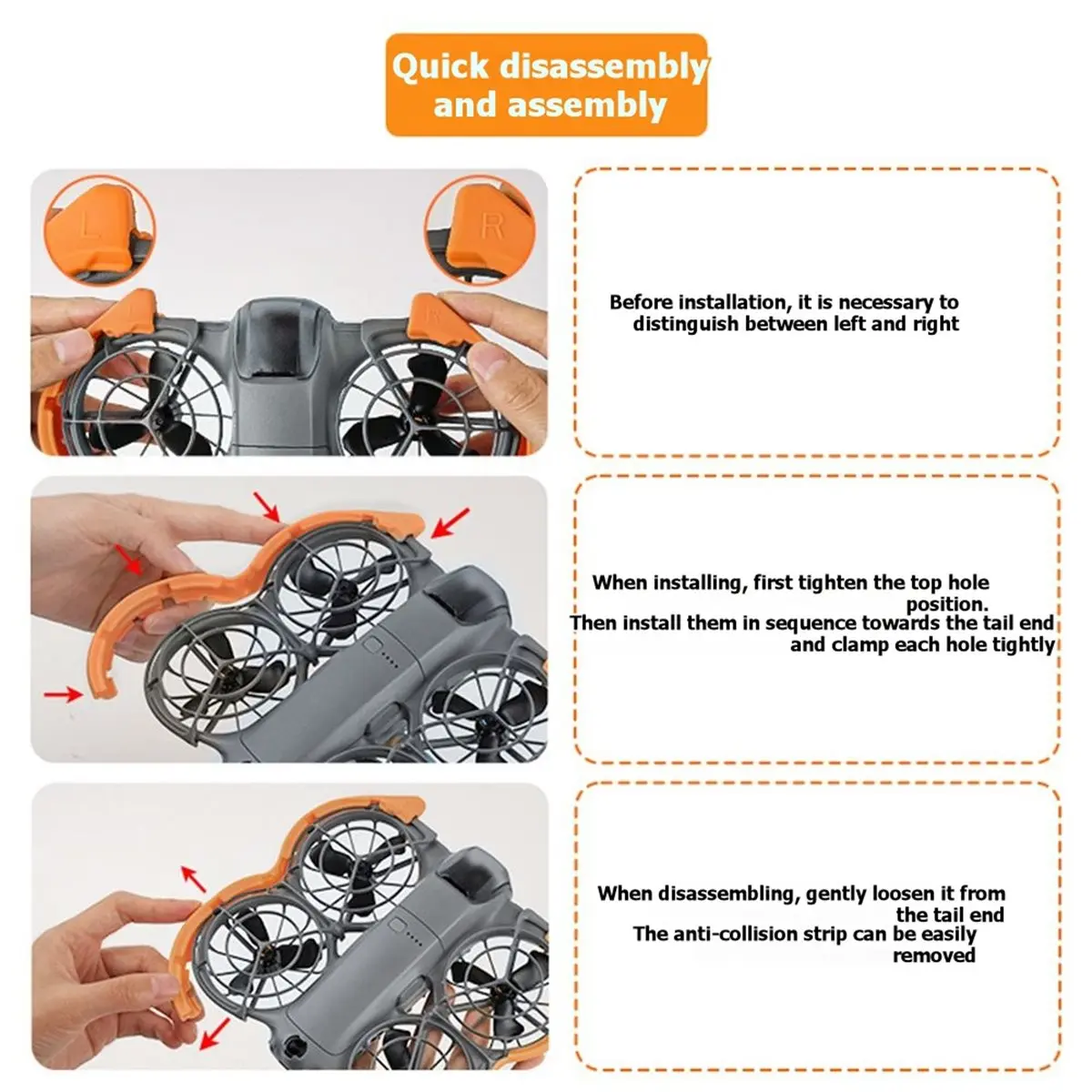 AA80 Drone Protection Ring for NEO Anti‑Collision Propeller Guard Floating Safety Frame Accessories B