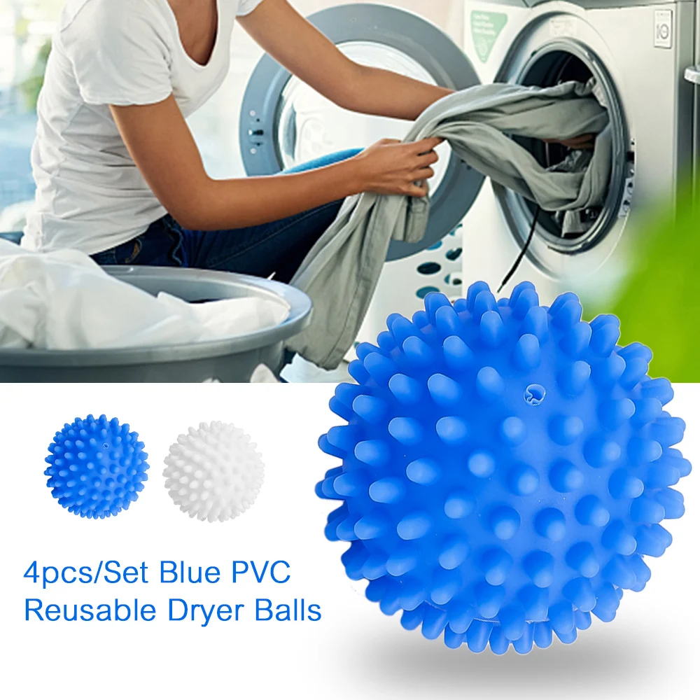 1/2/4pcs Reusable Laundry Ball Anti-Winding Softener Fabric Dryer Balls Washing Machine Household Cleaning Clothes Drying Ball