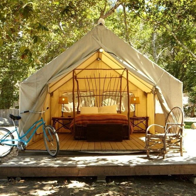 2019 New Style  Luxury Customize Outdoor Glamping Canvas square Space Tent