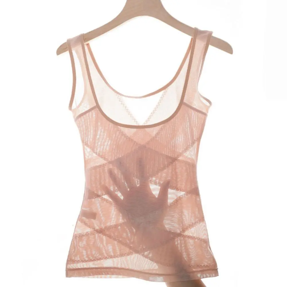 Malha elástica fina emagrecimento bodysuit shaper sem costura abdômen corpo moldar roupa interior lingerie undershirts feminino espartilho superior yoga